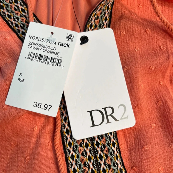 Dr2 by Daniel Rainn Shift Summer Dress - Size Small - Tawny Orange EUC - Picture 9 of 12